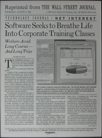 Wall Street Journal-ILinc Article August 6, 1996